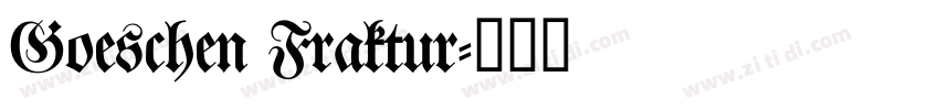 Goeschen Fraktur字体转换